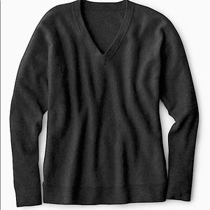 Garnet Hill Cashmere V-Neck Pullover